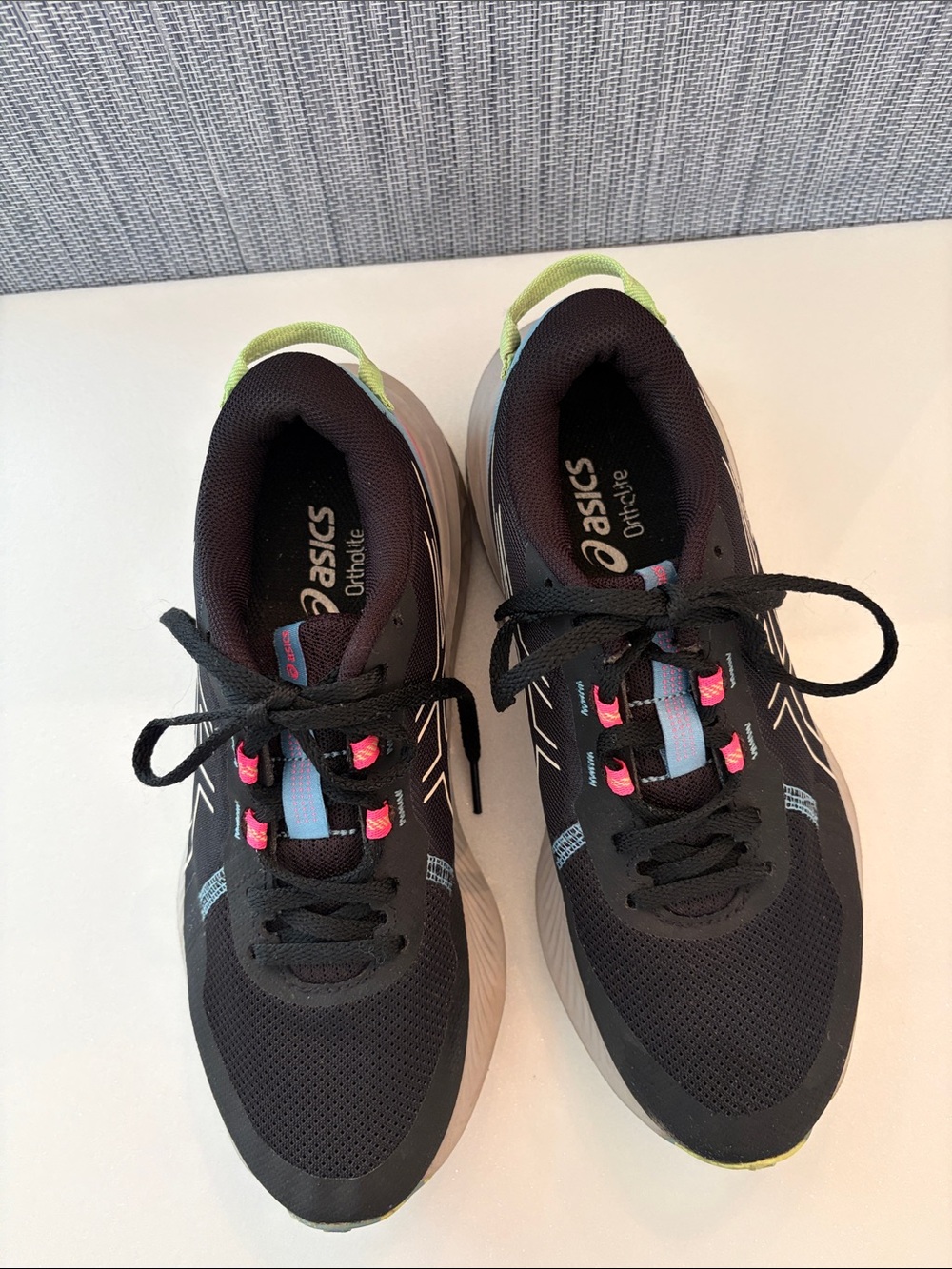 ASICS Gel Excite Trail 2 Black Running Sneakers size 7